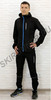Беговой костюм с капюшоном Nordski Run Black-Blue 2020 мужской