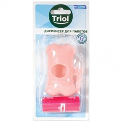 Triol контейнер + 2 рулона гигиенических пакетов, 15 пакетов в рулоне