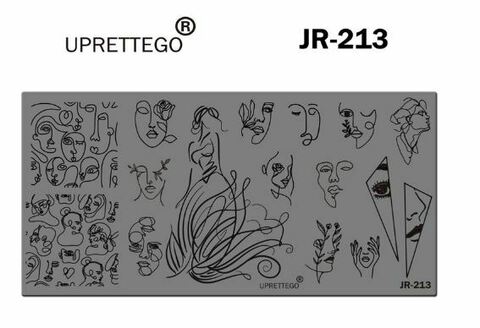 Пластина для стемпинга JR Calligraphy 213