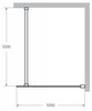Cezares LIBERTA-L-1-105-120-C-Cr Душевая перегородка с односторонним входом 1050x1200x1950 мм