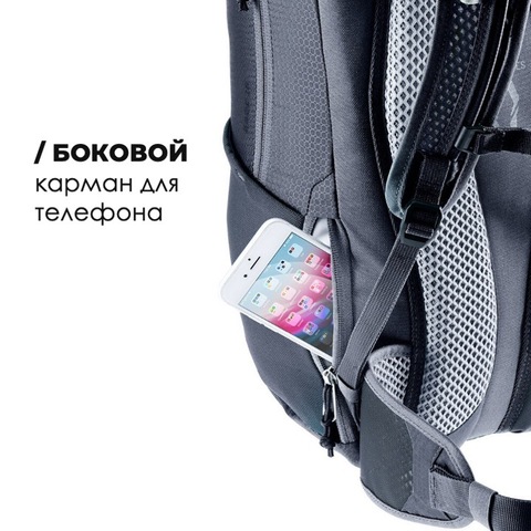 Картинка рюкзак велосипедный Deuter Race 16 black - 12