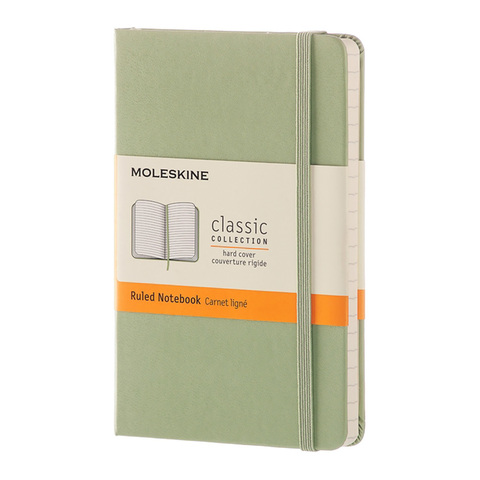 Блокнот Moleskine Classic Pocket, цвет зеленый, в линейку