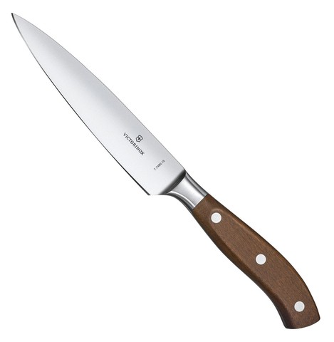 Профессиональный кухонный нож Victorinox Grand Maitre Wood Chef's Knife, разделочный, длина лезвия 15 см. (7.7400.15G) | Wenger-Victorinox.Ru