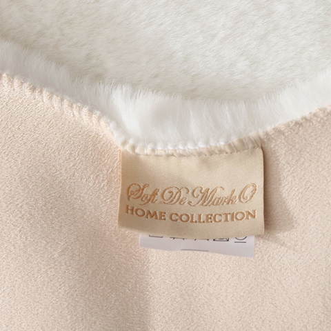 Ковер 80х120 Sofi De MarkO Плюшевый белый