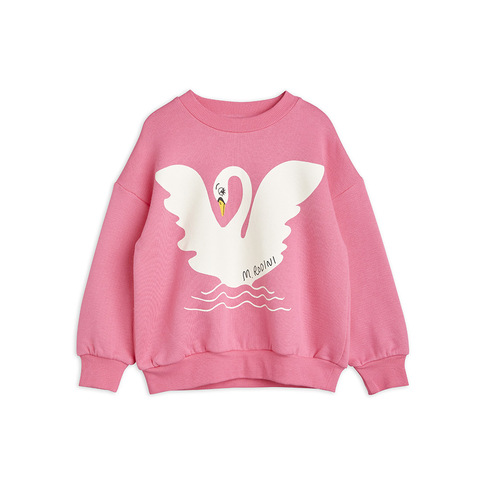 Свитшот Mini Rodini Swan Pink