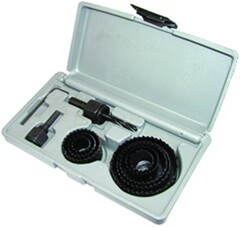 35-5-021 Набор пил кольцевых по дереву  11пр., (18,22,29,35,38,44,51,64мм) (РемоКолор)