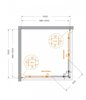 Cezares RELAX-304-A-2-90-C-CR RELAX-304-A-2-90-C-CR Душевой уголок, отделка Глянцевый хром