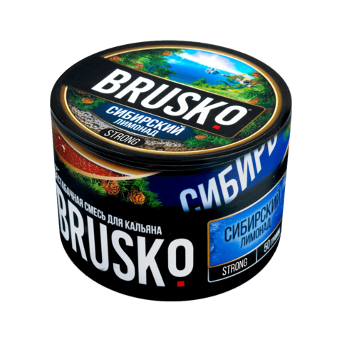 Бестабачная смесь для кальяна BRUSKO 50г STRONG - Сибирский Лимонад