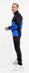 Утеплённый лыжный костюм ArsWear Black-Blue Professional с лямками мужской