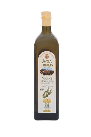 Оливковое масло греческое Agia Triada стекло 1 л с острова Крит