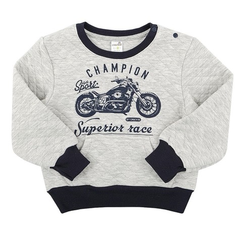 Стеганая толстовка Crockid с карманом кенгуру