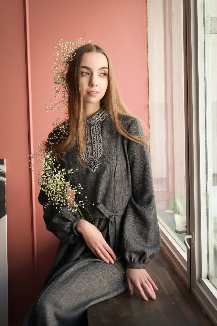Платье TEFFI style, черника (модель ) — Белорусский трикотаж в интернет-магазине Mirtrik
