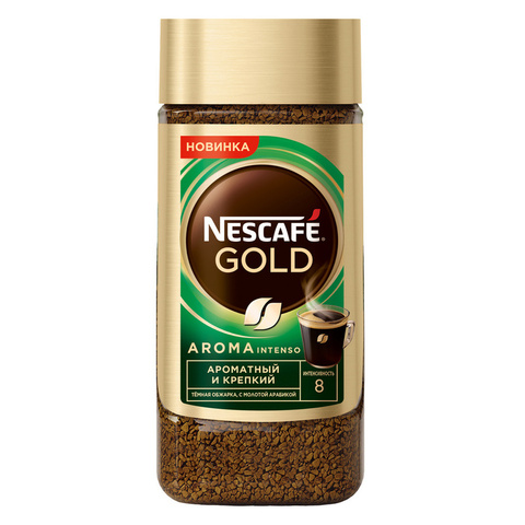 купить Кофе растворимый Nescafe Gold Aroma Intenso, 85 г стеклянная банка (Нескафе)