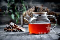 Стеклянный заварочный чайник с бамбуковой крышкой "Бамбук", 900 мл