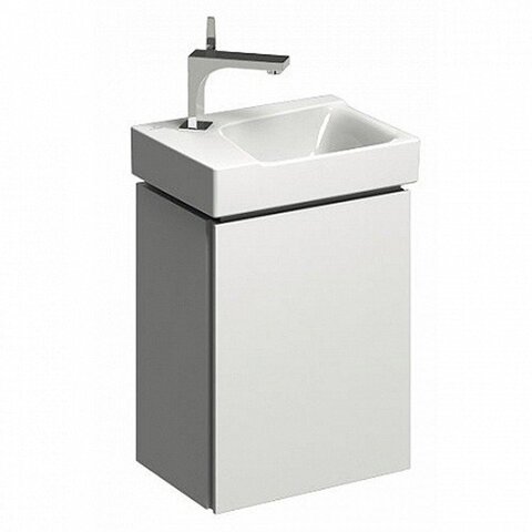 Шкафчик для раковины Geberit Xeno², с одной дверью: B=38см, H=52.5см, T=26.5см, Белый / Высокоглянцевое покрытие