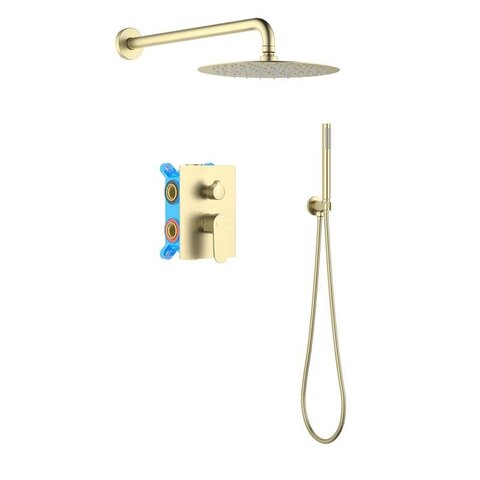 Aquatek AQ1272BG AQ1272BG ОБЕРОН Set 3 в 1 душевой комплект, шлиф. золото