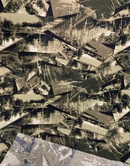 Ткань Грета рип-стоп ВО, 200 гр, 20% х/б, 80% п/э, лес коллаж