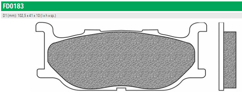 FD0183TS Тормозные колодки дисковые мото ROAD TOURING SINTERED (FDB781ST)  NEWFREN