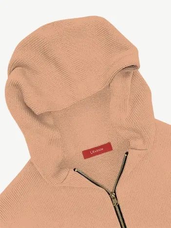 Толстовка на замке из шелка