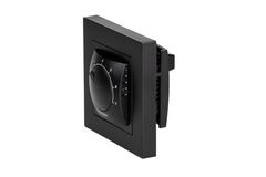 Терморегулятор Ридан Twist, с датчиком пола, черный, 16А