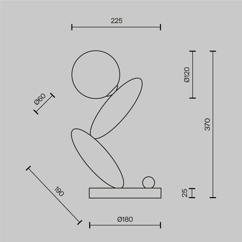 Настольная светодиодная лампа Maytoni Resonance MOD482TL-L6PT3K