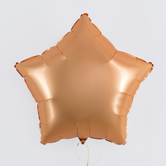 Г 18''/46 см, Звезда, Сатин, Персик, 1 шт.