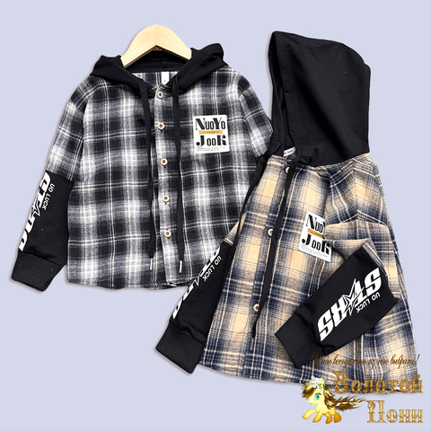 Рубашка с капюшоном (5-9) 260202-Q2066