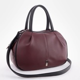 Сумка Саломея 479 наппа бордо + черный