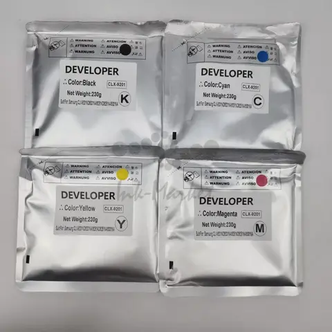 Комплект девелоперов CLX-9201 CMYK SET для Samsung CLX-9201, 9251, 9301, MultiXpress C9201, C9251, C9301 совместимый
