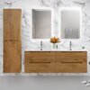 BelBagno ETNA-1200-4C-SO-2-RW ETNA База под раковину подвесная с четырьмя выкатными ящиками для раковины с двумя чашами, Rovere Moro, 1202x462x500, ETNA-1200-4C-SO-2-RW