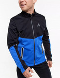 Утеплённый лыжный костюм ArsWear Black-Blue Professional с лямками мужской