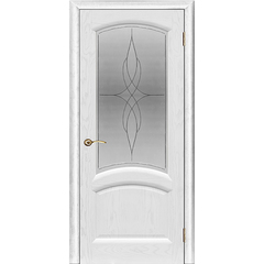Купить Межкомнатная дверь шпон Regi Doors Лаура ясень жемчуг остеклённая