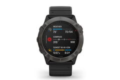 Мультиспортивные часы Garmin Fenix 6X Sapphire - Carbon Gray DLC w/ Black Band (010-02157-11)