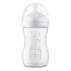 Biberon Natural Response with AirFree vent baby bottle, 260ml, 1m+, Bear