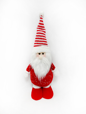 Гном в колпачке 46см ChristmasDeLuxe красно-белый