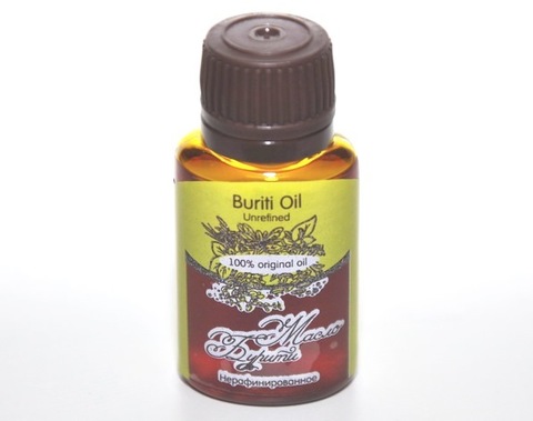 Масло БУРИТИ/ Buriti  Oil Unrefined / нерафинированное, 20 ml