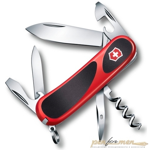 Нож перочинный Victorinox EvoGrip10 85мм 13 функций красно-чёрный (2.3803.C)