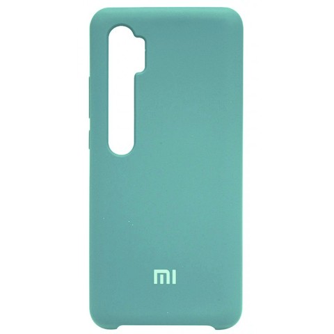 Силиконовый чехол Silicone Cover для Xiaomi Mi Note 10 (Бирюзовый)