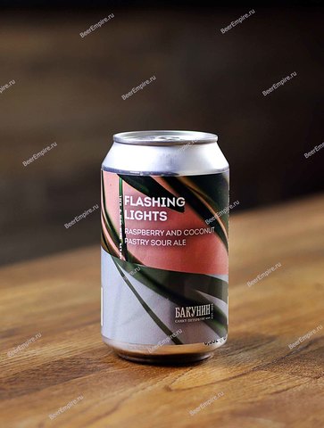 Бакунин Милкшейк Flashing Lights Sour Raspberry, Coconut 0,33 л. ж/б