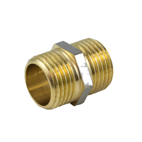 Купить Ниппель лат Ду15 НР никель Aquasfera недорого со склада в Хабаровске, Якутске, Владивостоке, Южно-Сахалинске, Благовещенске