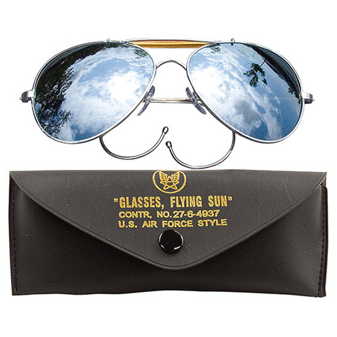 ROTHCO MIRROR AIR FORCE glasses with case