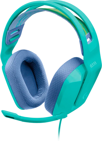 Гарнитура Logitech игровая проводная G335, мятный