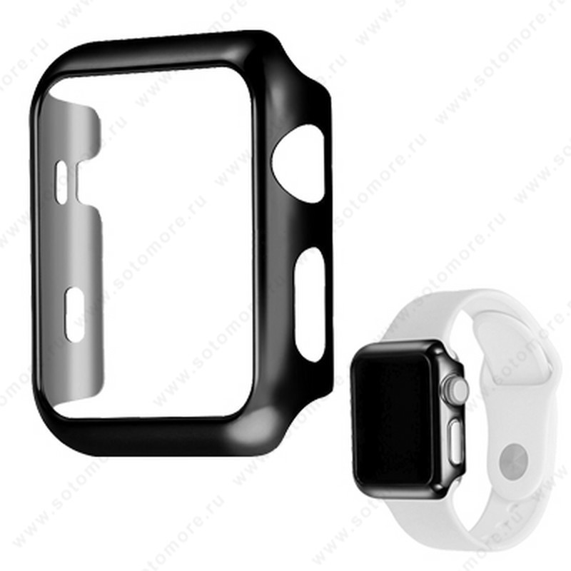 Накладка пластиковая для Apple Watch 38 mm черный