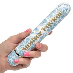 Голубой классический вибратор Naughty Bits Mother Fucker Personal Vibrator - 18 см. - 