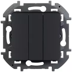 INSPIRIA Выключатель 3-кл. антрацит 673643