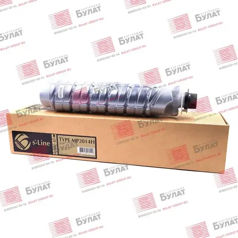 Тонер-картридж БУЛАТ s-Line MP2014H (842135) для Ricoh Aficio MP 2014 (Чёрный, 12000 стр.)