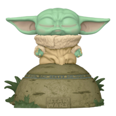 Фигурка Funko POP! Deluxe Bobble Star Wars Mandalorian Grogu Using the Force (SFX)