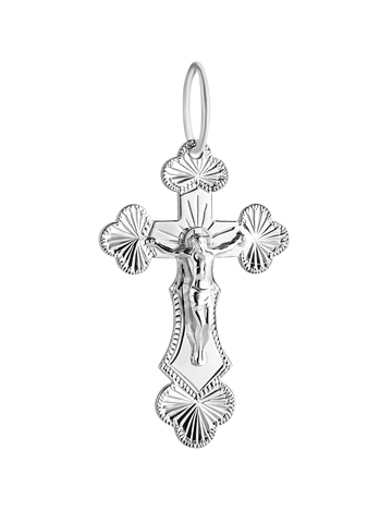 Крестик православный из серебра