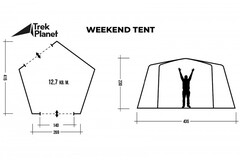 Купить недорого туристический шатер Trek Planet Weekend Tent 70219