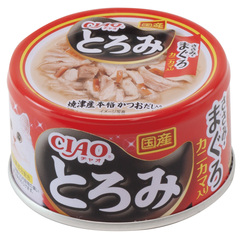 INABA Ciao Toromi консервы для кошек куриное филе и тунец магуро с добавлением сурими в бульон  80гр